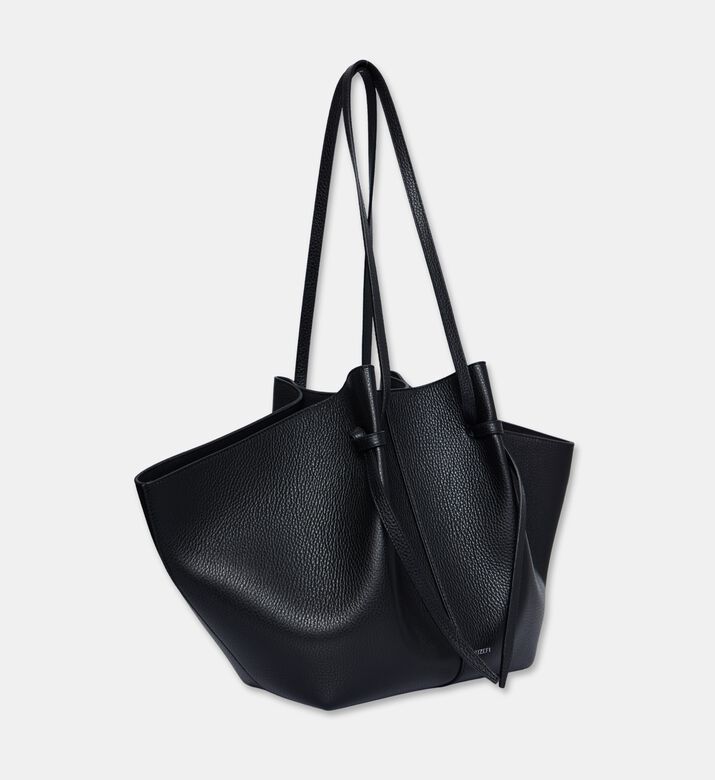 Yuzefi Mochi Suede Large Bag, Black, Packshot View