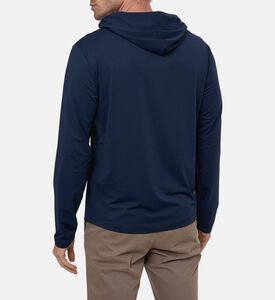 Hackett London Logo-embroidery Long-sleeve Regular-fit Hoodie, Model View