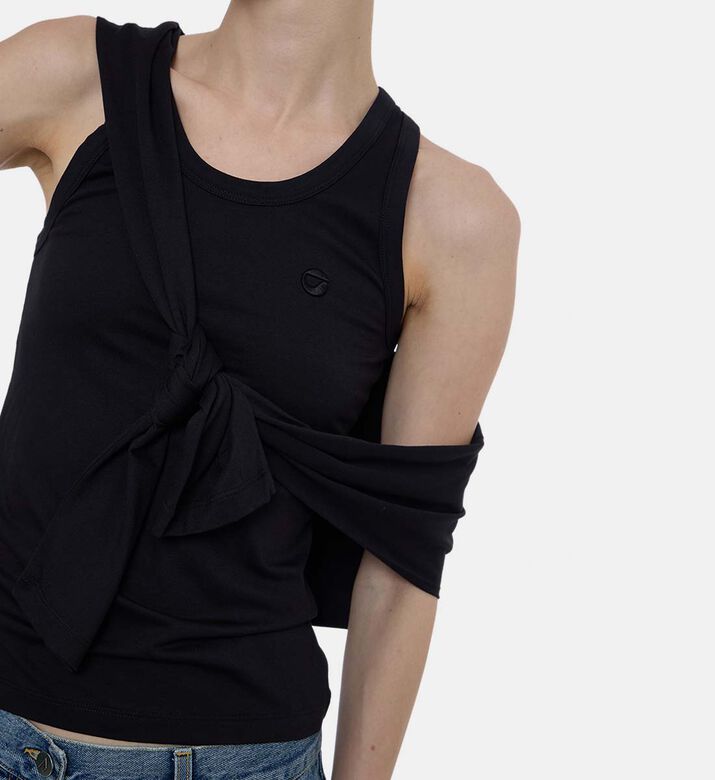 Knot-detail Jersey Top