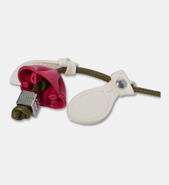 Ganni Leather Flower Bag Charm, Packshot View
