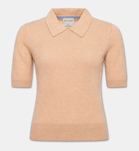 Forte-Forte Short-sleeve Polo-collar Knit Top, Packshot View