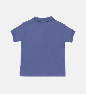 قميص بولو بطبعة شعار بتصميم مناسب