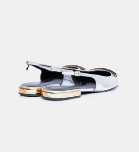 Metallic Leather Slingback Metallic Leather Slingback