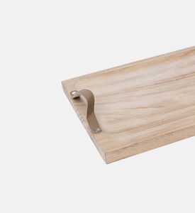 Wooden Rectangular Handled Tray 36x26x2 Cm