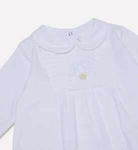 Tartine et Chocolat Monogramme Peter Pan Collar Dungaree, Packshot View