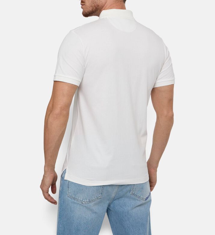 Hackett London Logo-embroidery Button Placket Polo, Model View