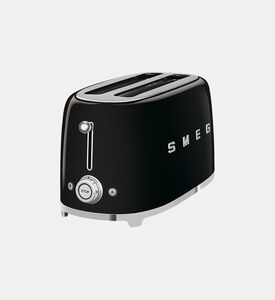 Smeg 50s Style 4-slice Toaster, Black, Packshot View