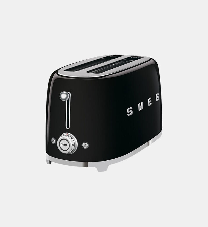 Smeg 50s Style 4-slice Toaster, Black, Packshot View