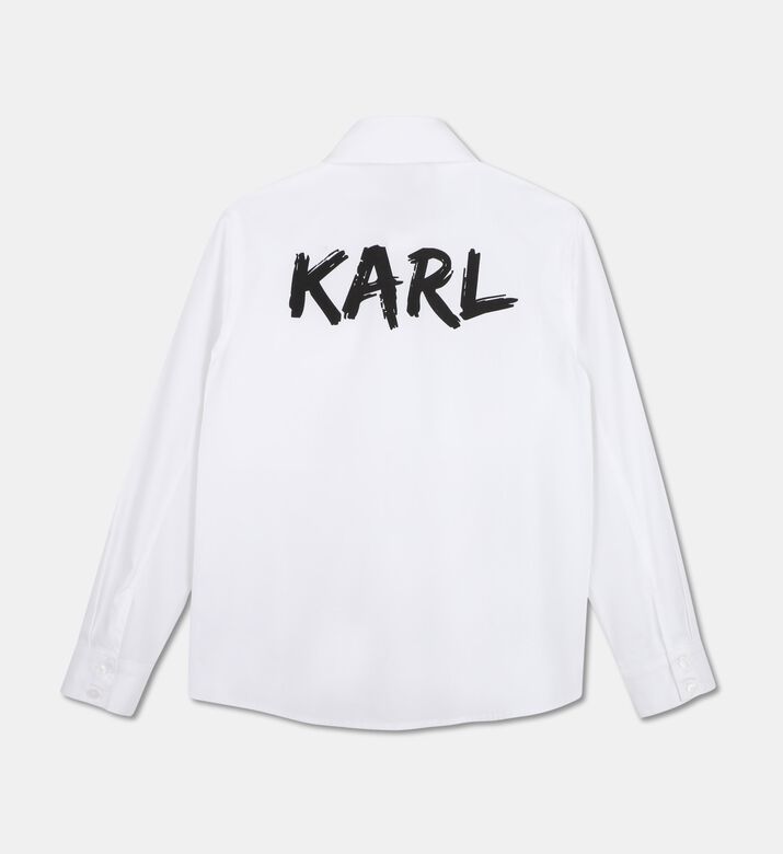 Karl Lagerfeld Logo Detail Cotton Shirt, Packshot View