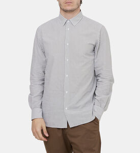 قميص بياقة قطنية مخطط