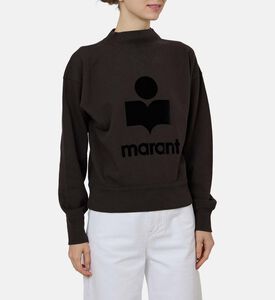 Moby Stand-up Collar Logo Sweatshirt Moby Stand-up Collar Logo Sweatshirt