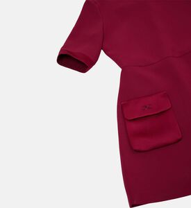 Button-detail Short-sleeve Dress