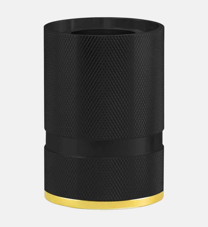 Message in the Bulb Madison Black Knurled Lamp Base, Black, Packshot View