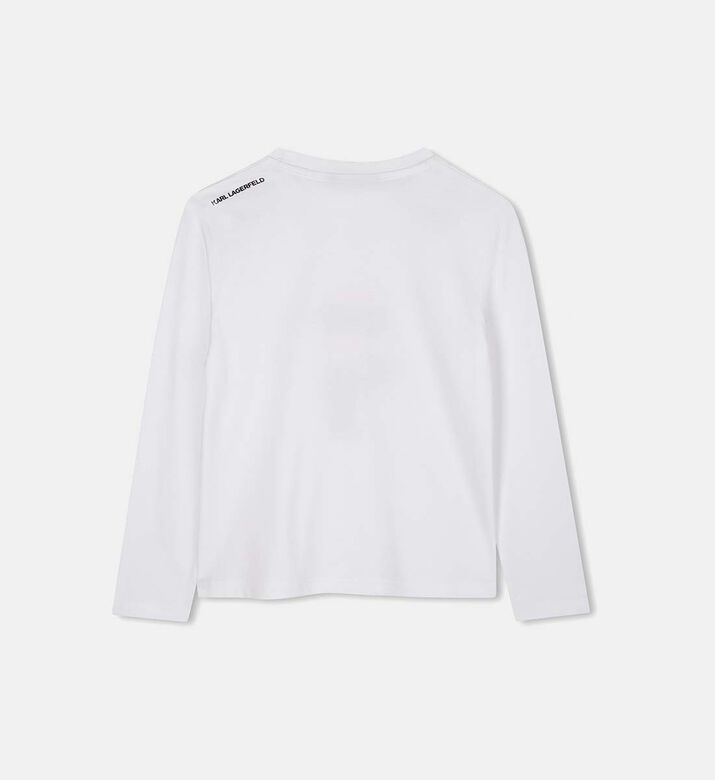 سويت شيرت طويل الأكمام بطبعة كارل سويت شيرت طويل الأكمام بطبعة كارل