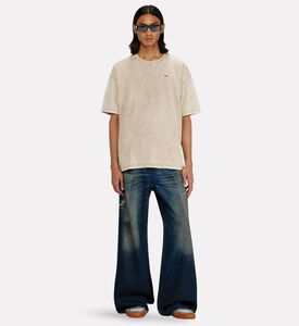 Diesel Garment-dyed Crewneck T-shirt, Model View