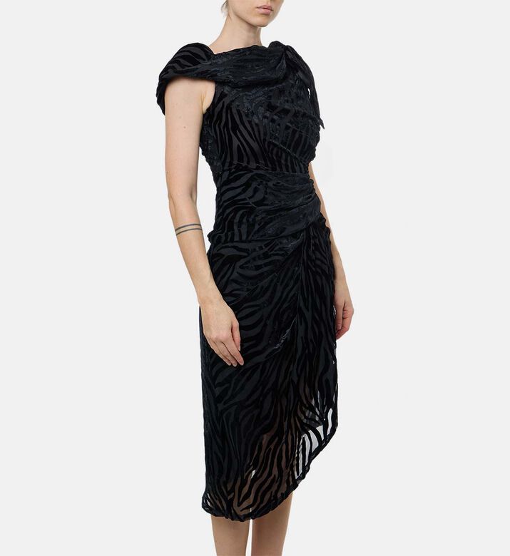 Isabel Marant All-over Animal-print Sleeveless Dress, Model View