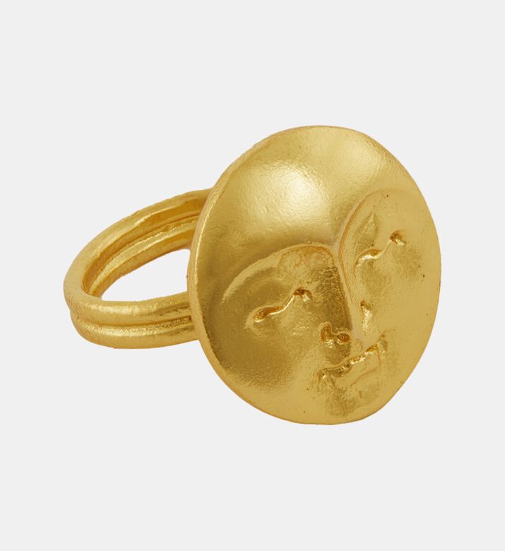 Ottoman Hands Ring Moon Face, Packshot View