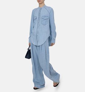 قميص بأزرار دائرية متعددة الألوان