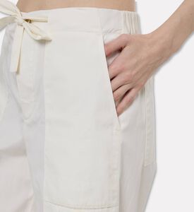 Jil Sander Glass-finish Poplin High-luster Pants, Model View