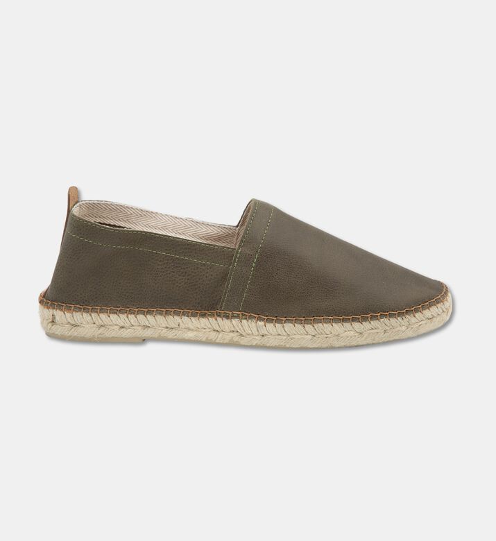 Toni Pons Marc Leather Espadrilles, Khaki, Eu-43, Packshot View