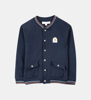 Boy Teddy-cut Fleece Cardigan