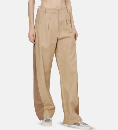 Bicolor High-waist Pants