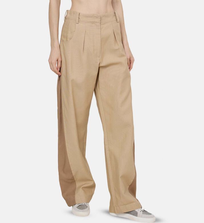 Bicolor High-waist Pants