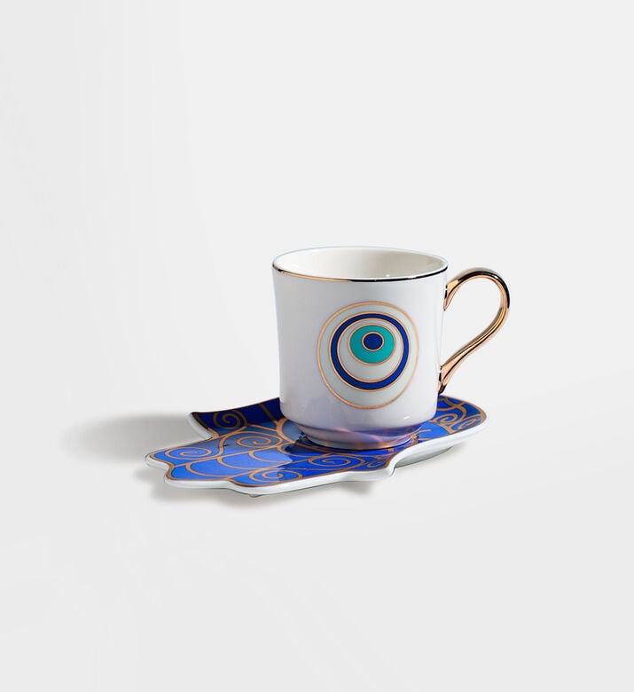 Home Deco and More Eye Cup Hamsa Tray 2-piece Set, Packshot View