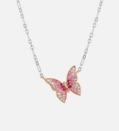 Crysalis Cubis Zircona Butterfly Necklace