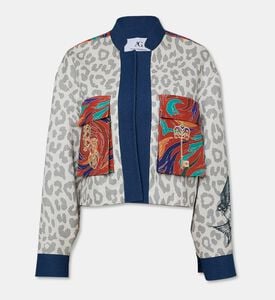 Arad Ghaderian Panah Mixed-media Embroidered Cropped Jacket, Packshot View
