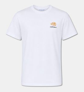 Maison Labiche Croissant-embroidery Crewneck T-shirt, Packshot View