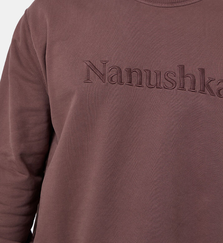 سويت شيرت ريمي مطرز بشعار