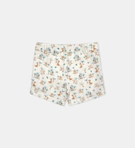 شورت دينيس قطن بخصر قابل للتعديل