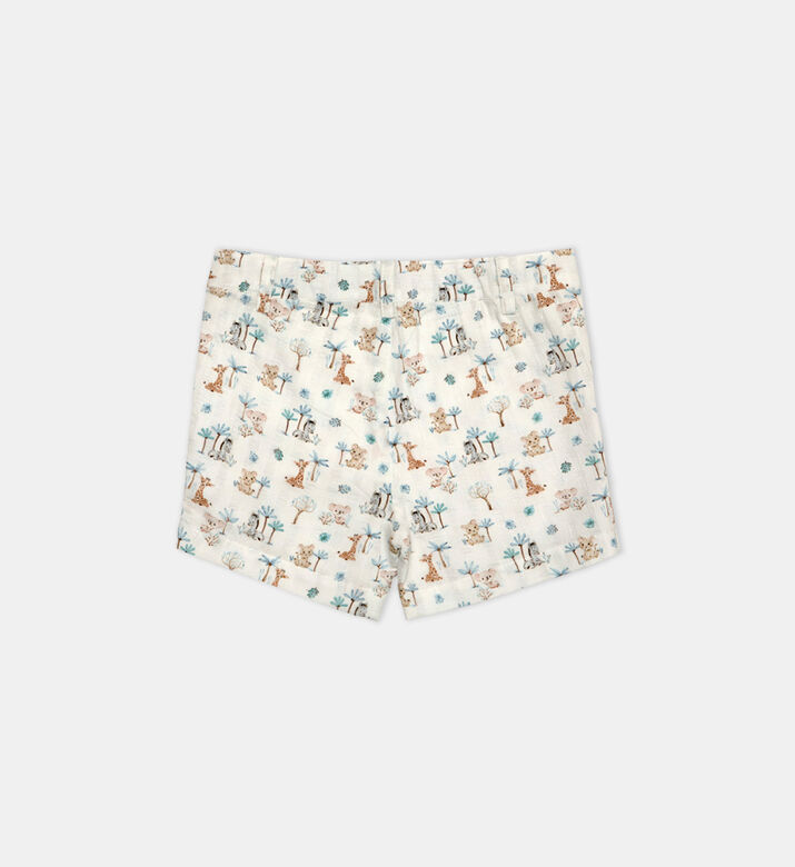 Denis Cotton Adjustable Waist Shorts