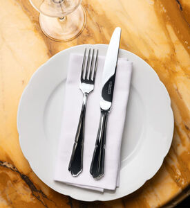 أدوات مائدة كلاسيكية ستانلس ستيل 24 قطعة