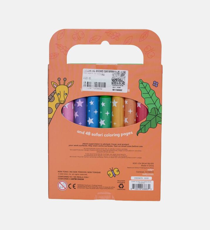 Carry Along Safari Coloring Book Set