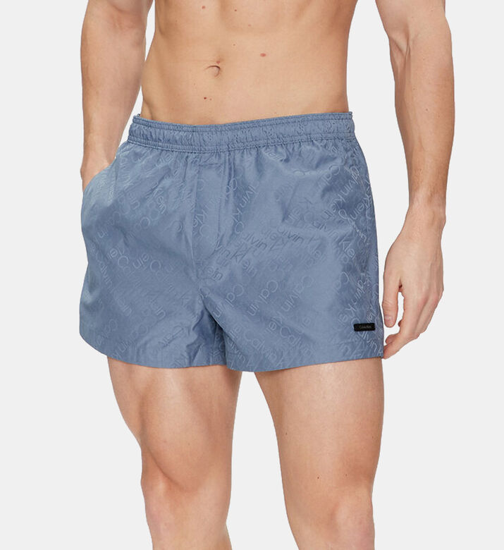 Logo Tape Medium Drawstring Swim Shorts