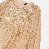 Raindrop Smocked Flared Dress