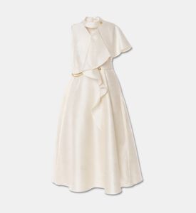 Poca and Poca Jacquard Sleeveless Asymmetric Midi Dress, Packshot View