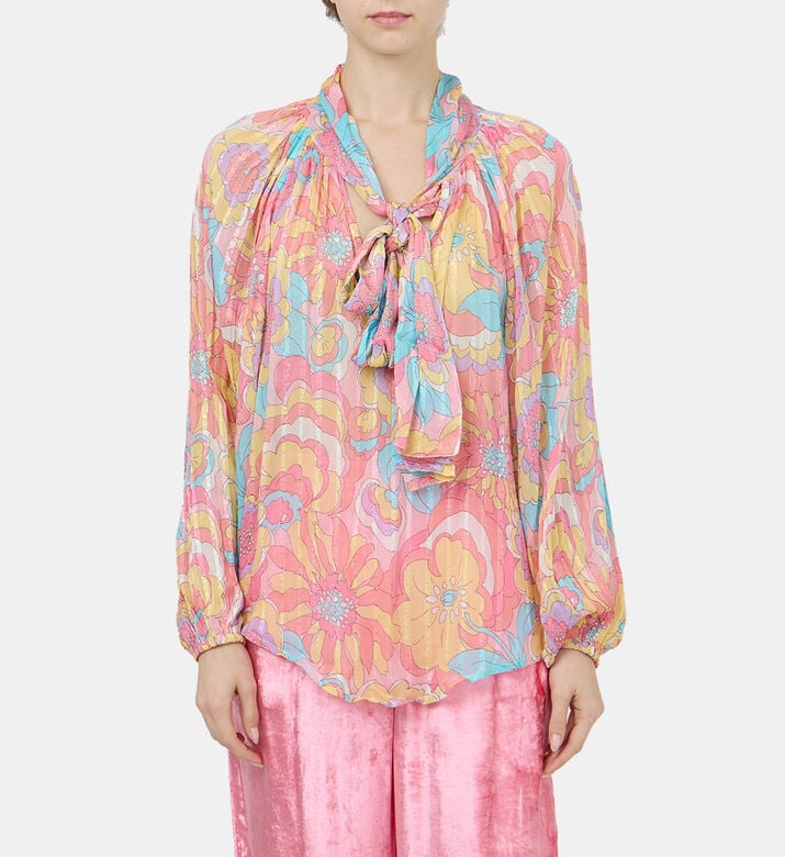 Ribbon Collar Shirt Ribbon Collar Shirt