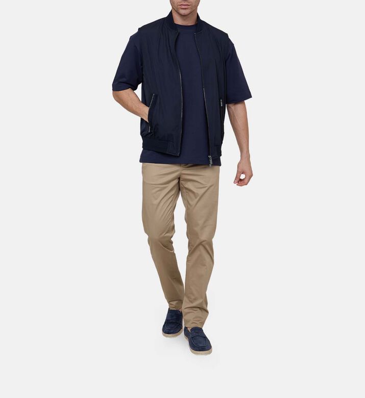 Men S Sleeveless Bomber Jacket