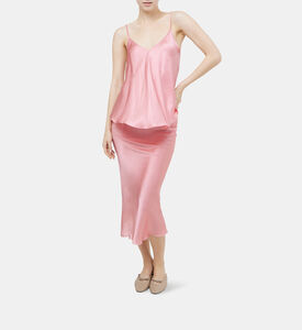 Tarra High-waisted Silk Skirt