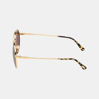 Acetate Double Bridge Pilot Sunglasses 58