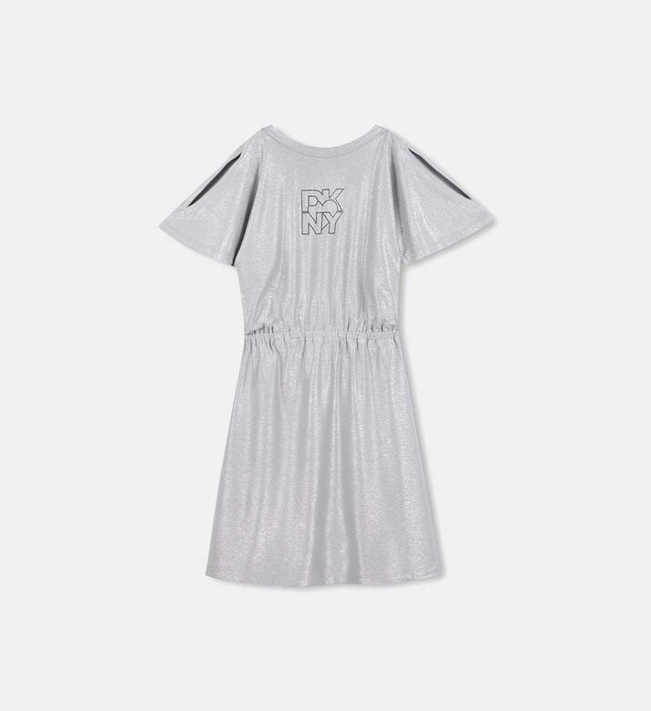 Jersey Elastic Waist Short-sleeve Dress