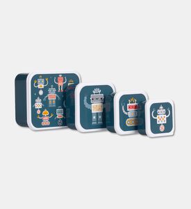 A Little Lovely Company Snack Box Set - Robots, Packshot View