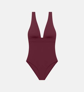 Low Back Squareneck One-piece Swimsuit