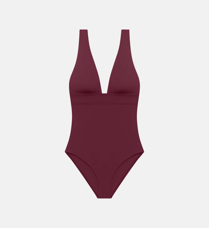 Low Back Squareneck One-piece Swimsuit