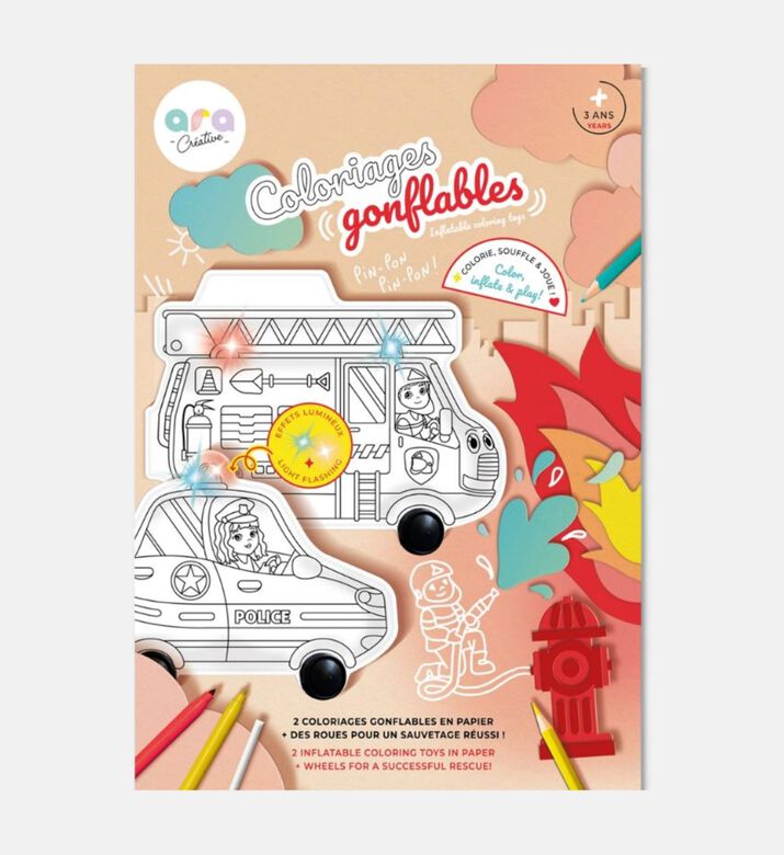 Ara creative Light-up Fire Police Set, Packshot View