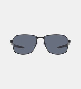 نظارة بنمط طيار معدنية داكنة بخط جانبي وعدسات متدرّجة 57