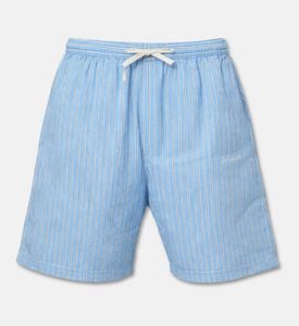 Les Deux Stripe-print Elastic Waistband Shorts, Packshot View